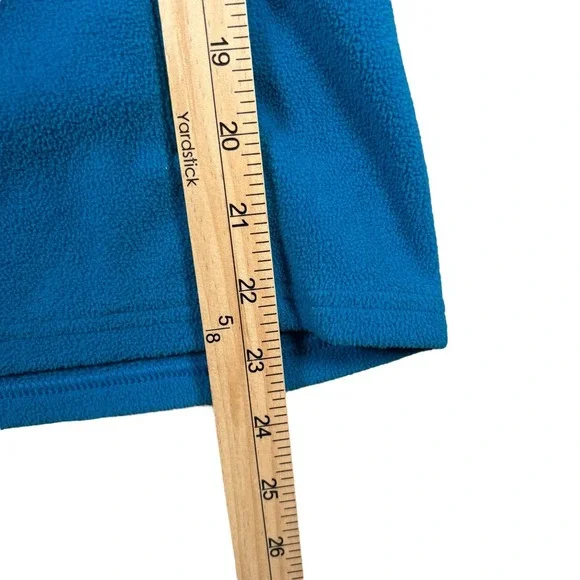 The North Face Turquoise Blue Fleece 1/4 Zip Pullover Jacket Women's Sz M TNF‎ - Picture 5 of 8